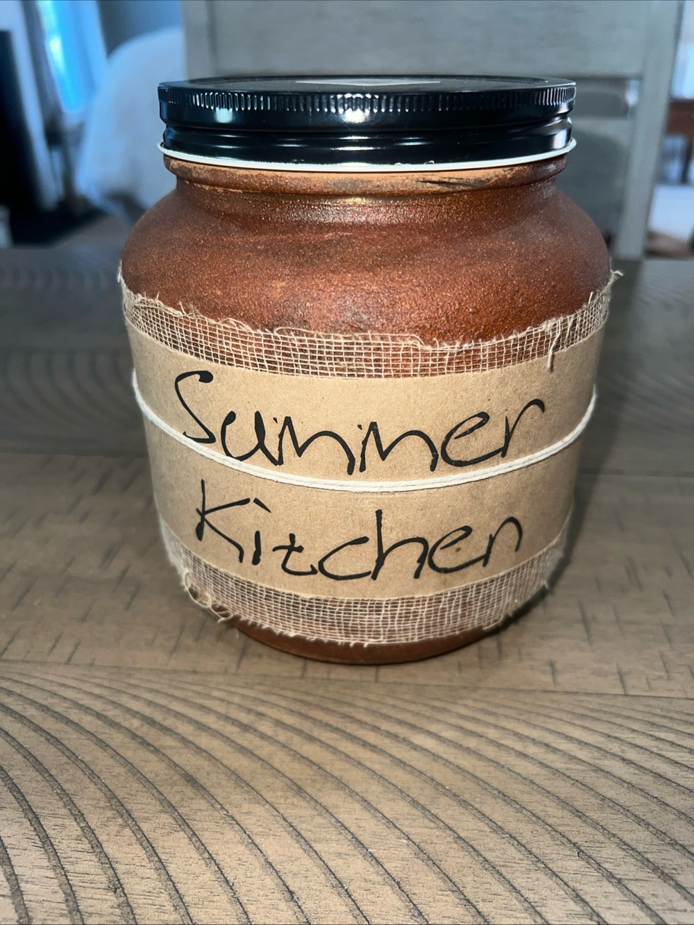 Rustic Black Crow Candle Summer Kitchen Decorative Black Lid 64oz